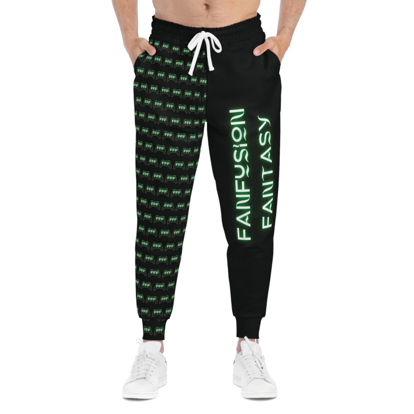 FanFusion Fantasy Athletic Joggers — Neon Green All-Over Print