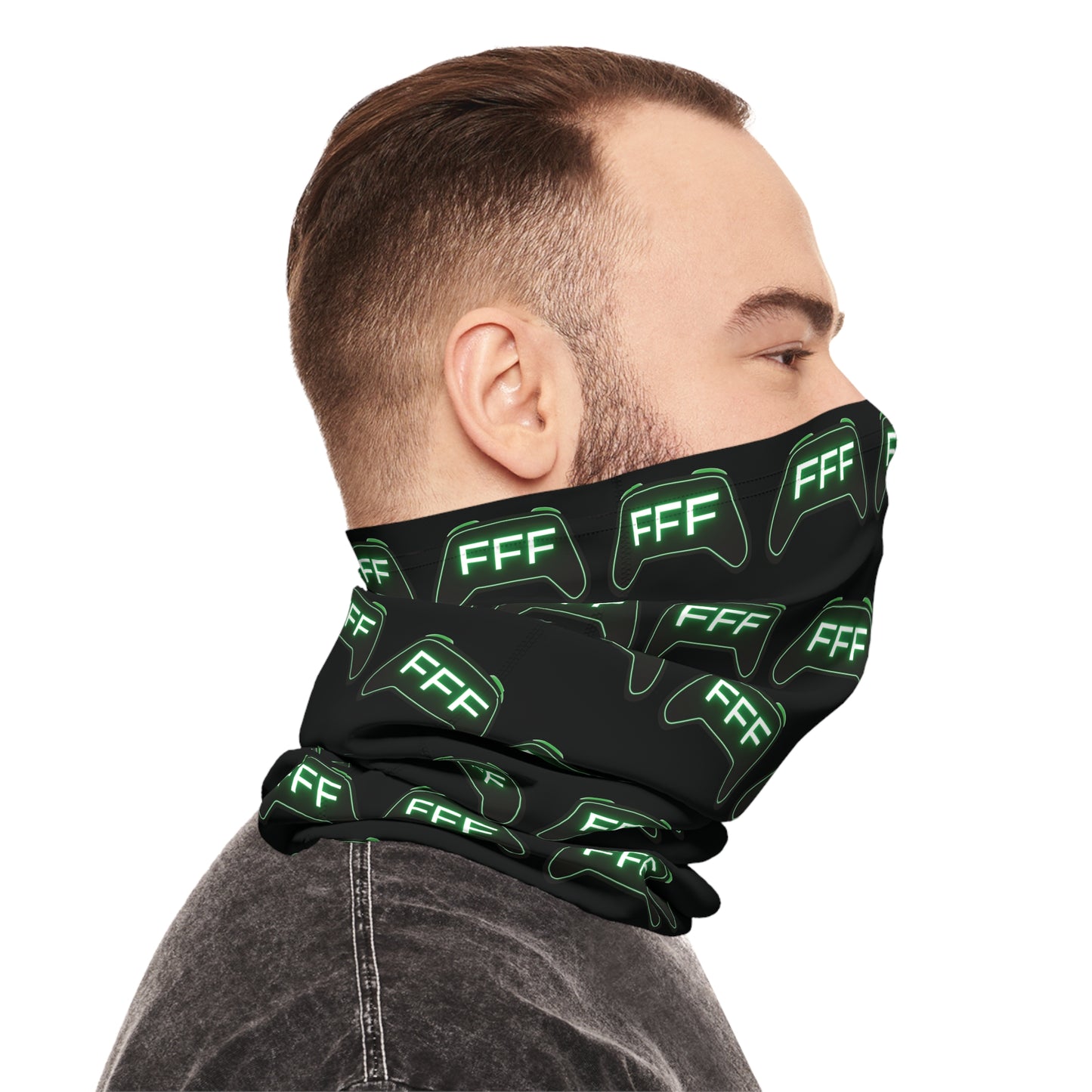 Gamer Controller Branded Neck Gaiter — Lightweight Cover