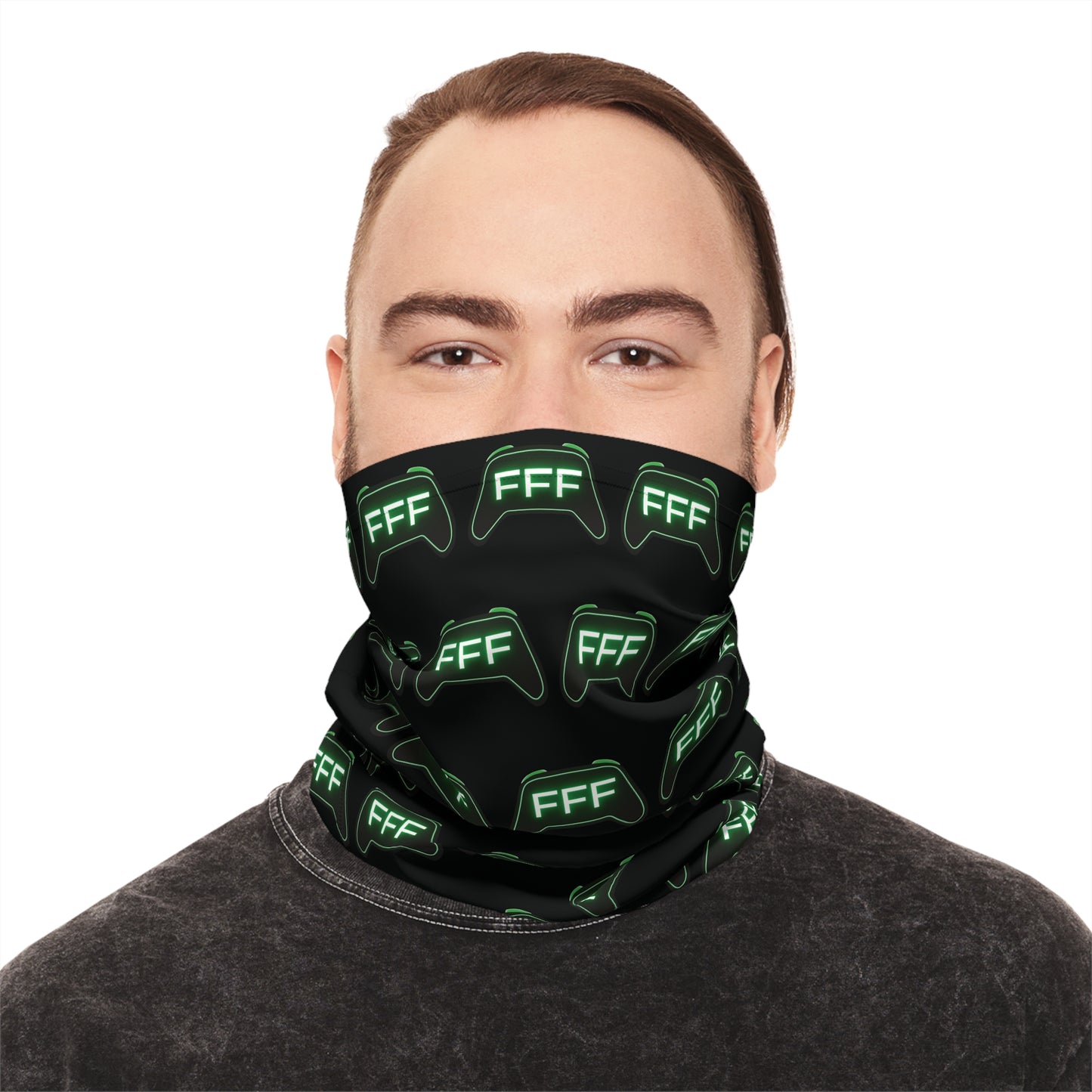 Gamer Controller Branded Neck Gaiter — Lightweight Cover